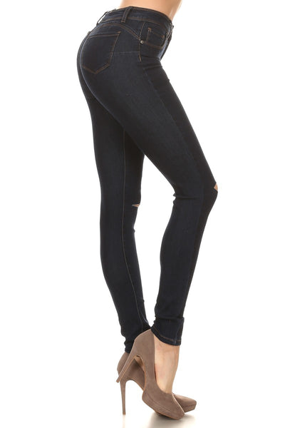 Cut Knee Denim Jeans