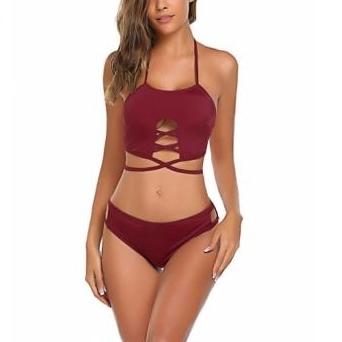 Crisscross Halter Bikini