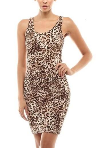 Leopard Print Tank Dress