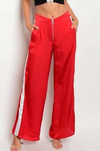 Satin Track Pants