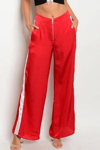 Satin Track Pants
