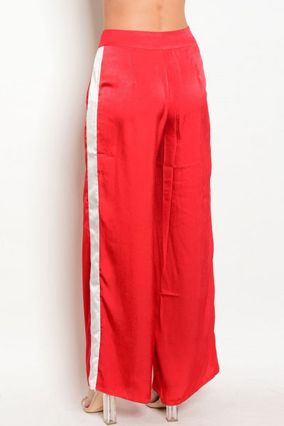 Satin Track Pants