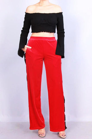 Velvet Track Pants