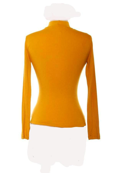 Choker Neck Mustard Top